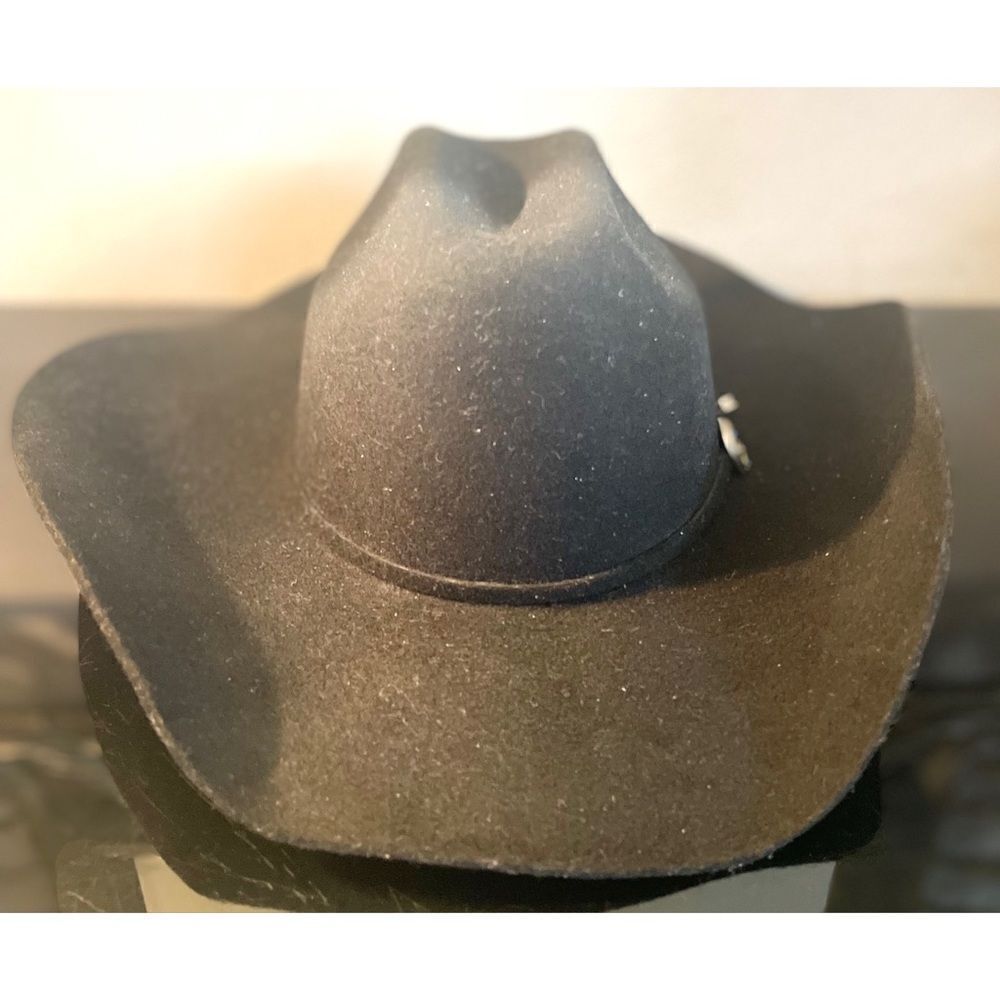 Texana Montero 10X Horma Marlboro Color BLACK WESTERN HAT Size 57/7 1/8